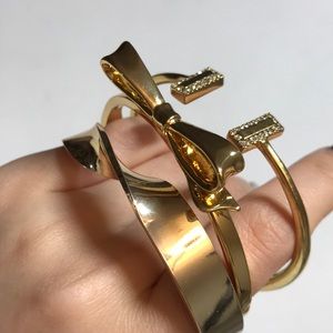 Kate Spade Class Gold bow bracelet bangle